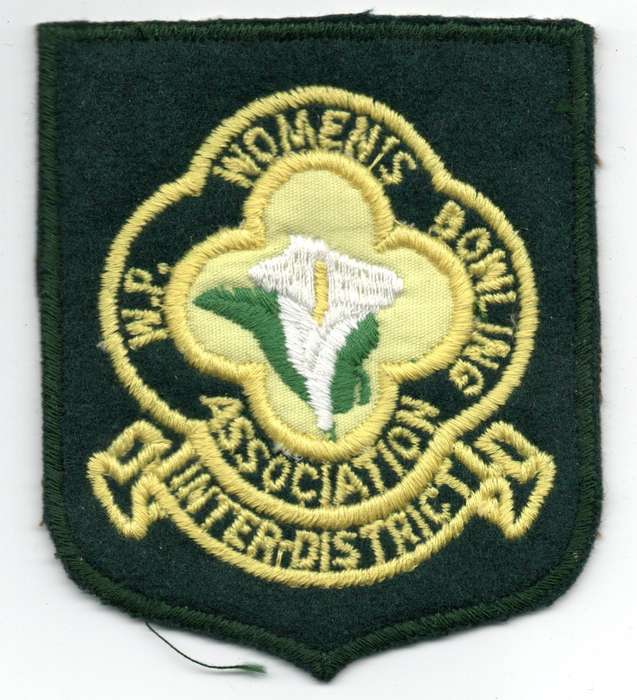 Vintage Western Province Women's Bowling Association Inter District Material Patch 82mm x 96mm