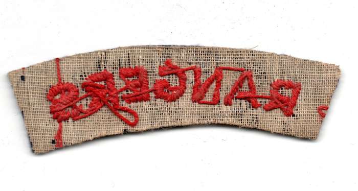 Scarce Vintage Girl Guides, Rangers Cloth Shoulder titles (79mm x 20mm) and Cloth Cap Badge (52mm x
