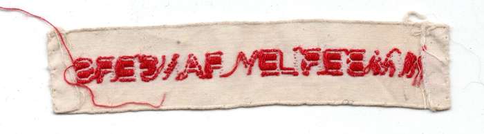 South Africa KIMBERLEY RANGERS Woven cloth unit name  17mm × 79mm