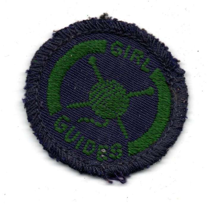 Vintage Girl Guides, Guide Interest Badge: Knitter Cloth Badge 43mm