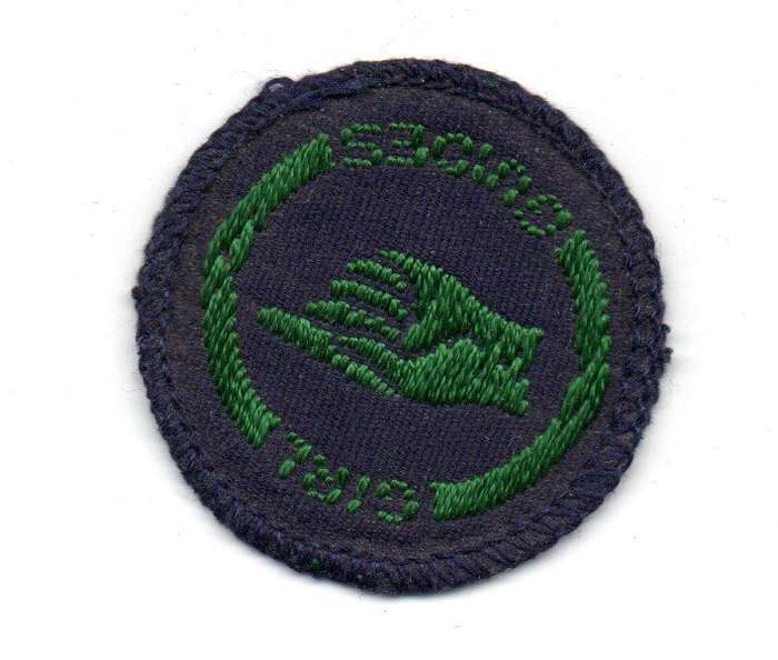 Vintage Girl Guides, Guide Interest Badge: Pathfinder Cloth Badge 42mm