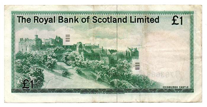 1976 Royal Bank of Scotland Limited 1 Pound Pick#336a