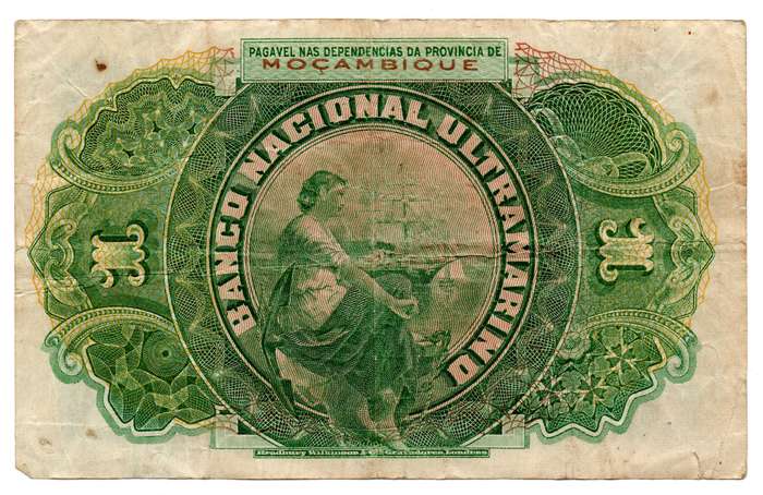 1921 Mozambique 1 Escudos Pick#66
