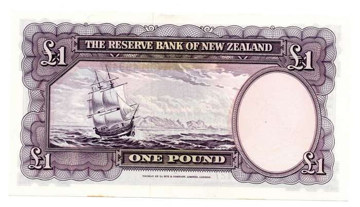 1940-67 Reserve Bank of New Zealand R. N. Flemming, 1 Pound Pick#159