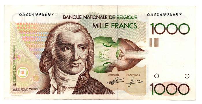 1980-96 Belgium 1000 Francs Pick#144a