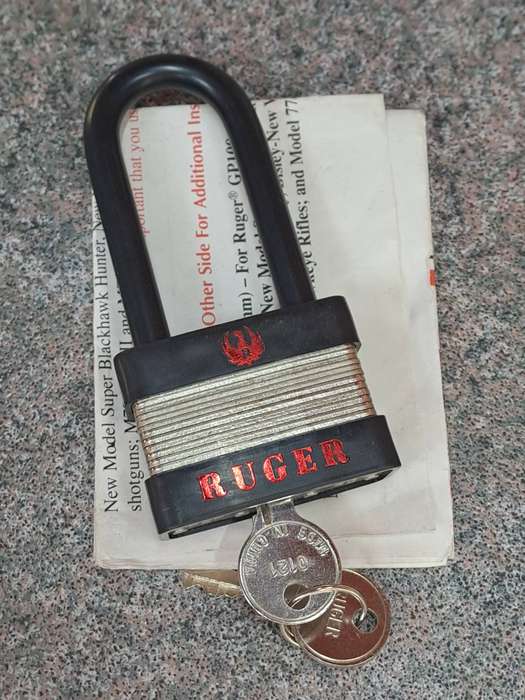 Ruger firearm padlock in new condition never used