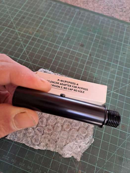 Air rifle moderator/silensor adaptor