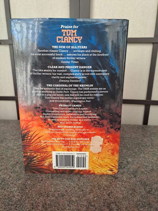 Tom Clancy Without Remorse 1993 Hard cover novel