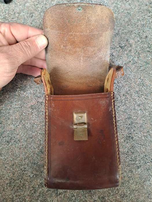 Antique bellows camera case for early Kodac camera
