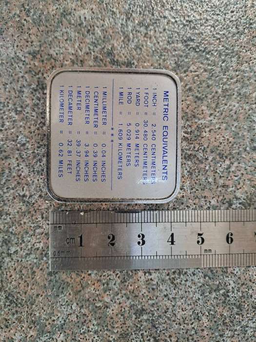 Vintage Hamilton Hero pocket measuring tape made by Barlow in the USA tape is in Inches