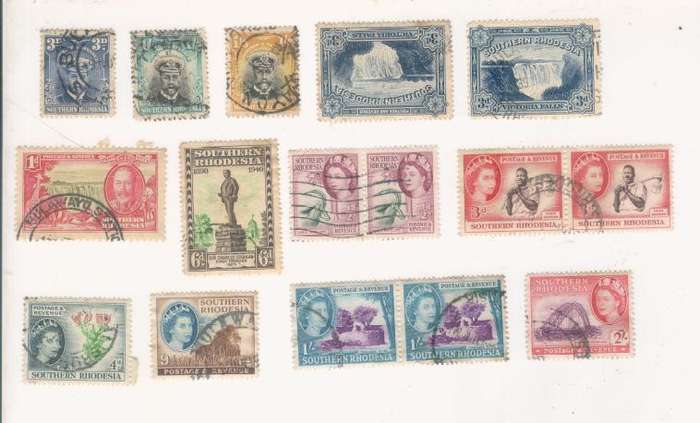 Selection of Southern Rhodesia postage stamps never to be repeated price
