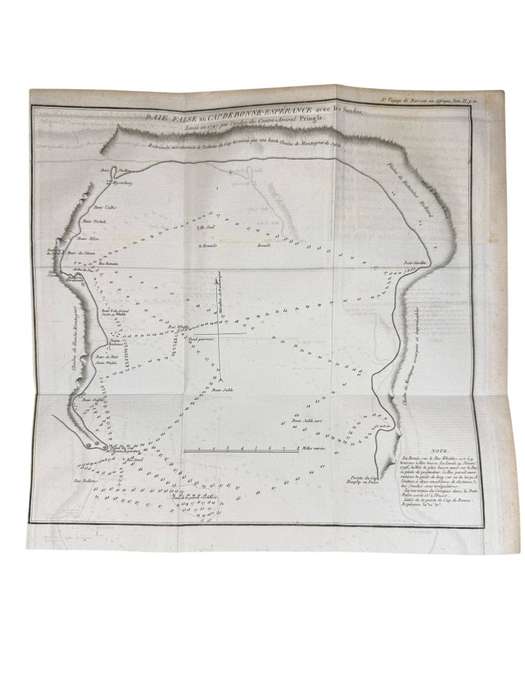Antique Map Of FALSE BAY AT CAPE OF GOOD HOPE (Published 1806) Size: 27.5cm x 26cm