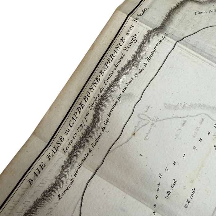 Antique Map Of FALSE BAY AT CAPE OF GOOD HOPE (Published 1806) Size: 27.5cm x 26cm