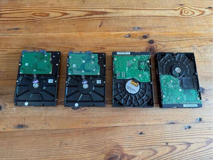 4 x Old Hard Drives