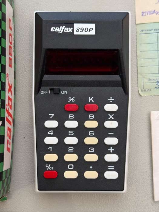 Vintage Calfax 890P Calculator circa 1970s