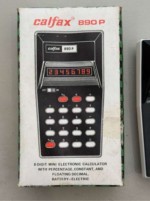 Vintage Calfax 890P Calculator circa 1970s