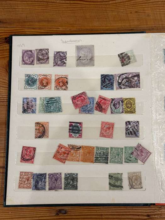 Large Stamp Collection - South Africa & International 1800s to 1900s (+-890 Stamps in Albums Alone)