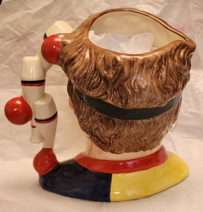 "The JUGGLER"  D6835   Royal Doulton Character Jug Large, with Red Balls & Skittles handle! Superb