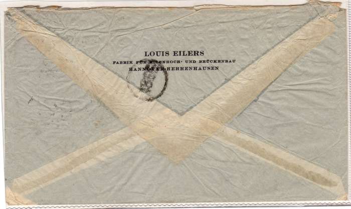 Germany 1938 Air Mail Cover Hannover to Buenos Aires Argentina with scarce 1934 3m Air stamp SG 536.