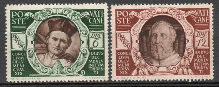 Vatican City 1946 Express Letter Stamps 6L & 12L set of 2 mounted mint. SG E130-1. Cat £1,25 (2012)