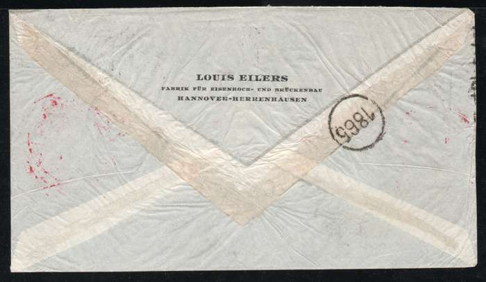 Germany 1936 Air Mail Cover Hannover, Herrenhausen to Buenos Aires Argentina.