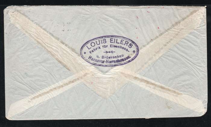 Germany 1935 Air Mail Cover Herrenhausen to Buenos Aires Argentina with scarce 1934 3M Air stamp.
