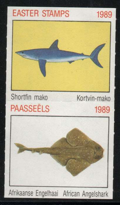 South Africa 1989 Easter Stamps vertical strip of 2 mint.