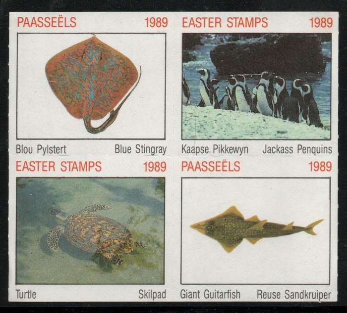 South Africa 1989 Easter Stamps block of 4 mint.