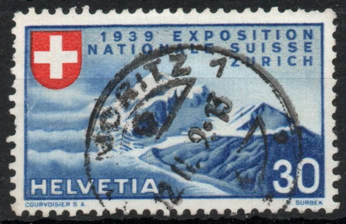 Switzerland 1939 National Exhibition Zurich 30c (French) very fine used. SG 393F. Cat £13 (2013)