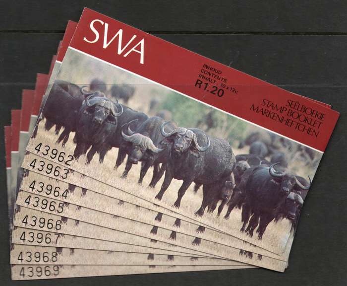 South West Africa 1986 Booklet No. 2 (SACC 471) 8 consecutive booklets 43962-43969 all complete umm.