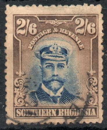 Southern Rhodesia 1924 KGV Definitive 2/6d fine used. SACC 13. Cat R1000. (2023-25)