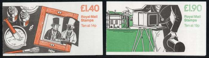 Great Britain 1989 Photographic Process 2 Booklets unmounted mint. SG FM6 & FV2.