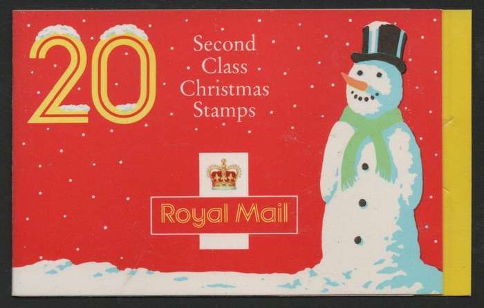 Great Britain 1990 Christmas Stamp Booklet unmounted mint. Not complete - 14 stamps. SG LX1.