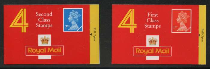 Great Britain 1990 2 Booklets 60p & 80p unmounted mint.  SG HA3 & HB3. Cat £7,50 (2018)