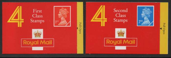 Great Britain 1991 68p & 96p Booklets unmounted mint.  SG HA4 & HB5. Cat £7,50 (2018)