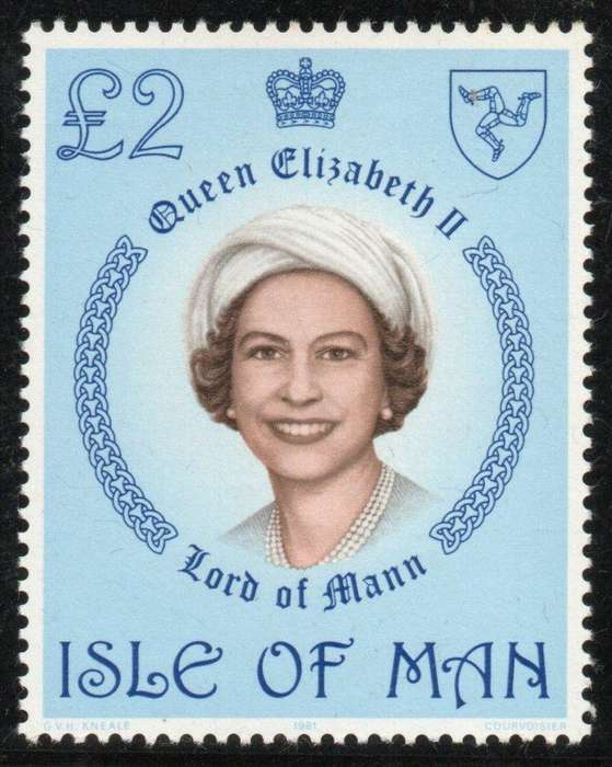 Isle of Man 1978 QEII Definitive £2 unmounted mint. SG 128. Cat £4,50 (2013)