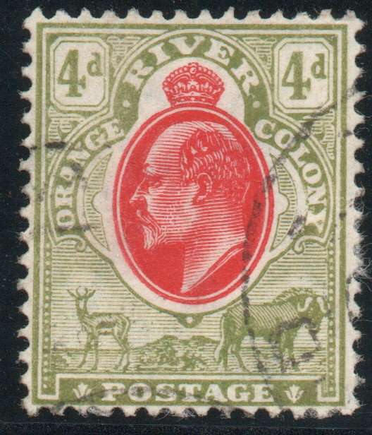 Orange River Colony 1903 4d Definitive very fine used. SACC 89. Cat R150 (2023-25)