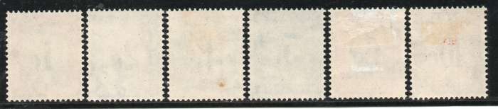 South Africa 1961 postage due set of 6 mounted mint. SACC 44-49. Cat R271. (2023-25)