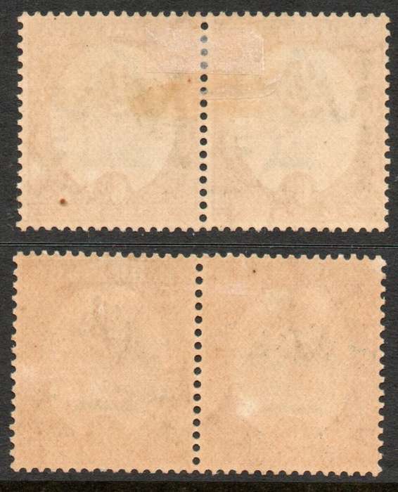 South West Africa 1926 & 1927 Definitives 6d 2 x pairs mounted mint. SACC 66 & 69. Cat R630 (2025)