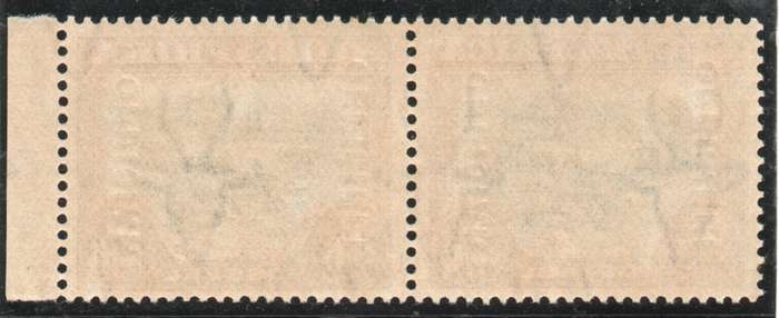 South Africa 1930-47 Official 2/6d green & brown pair unmounted mint. SACC 22. Cat R1800 (2025)