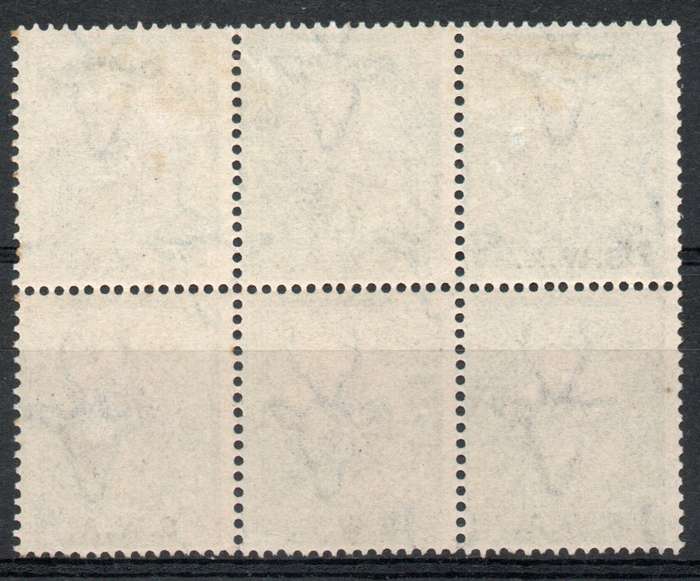 South West Africa 1927-30 London Pictorial ½d block of 6 unmounted mint. SACC 81. Cat R240+ (2025)