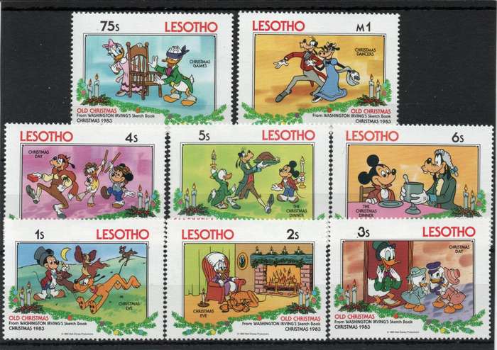 Lesotho 1983 Christmas set of 8 unmounted mint. SG 554-561. Cat £5,10 (2014)