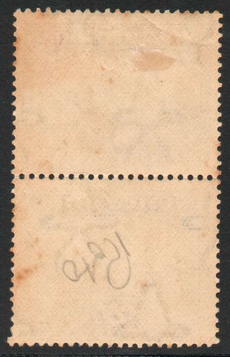 South Africa 1930-45 Roto 2d grey & lilac vert pair with doctor's blade flaw mounted mint. SACC 44a.