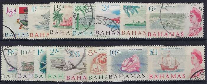 BAHAMAS 1965 1/2d-1pound, full set  SG 247/259, used