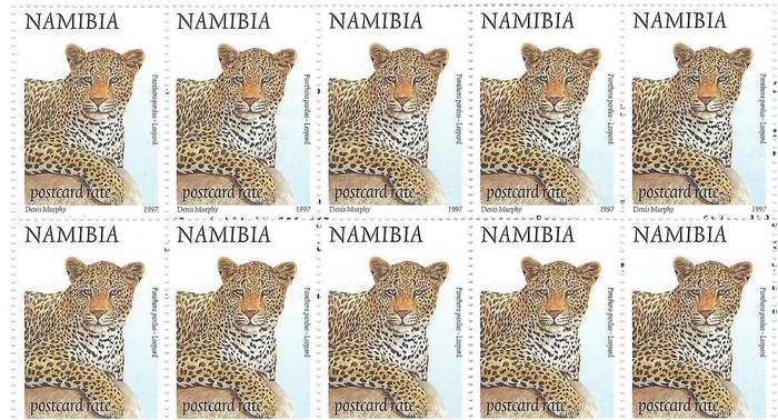 NAMIBIA 10stamp booklet SG 761a leopard