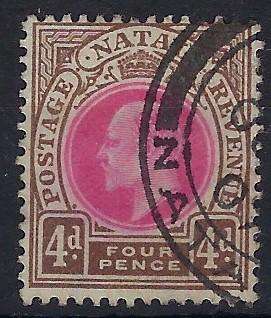 NATAL 1902, 4d, used, SG133,