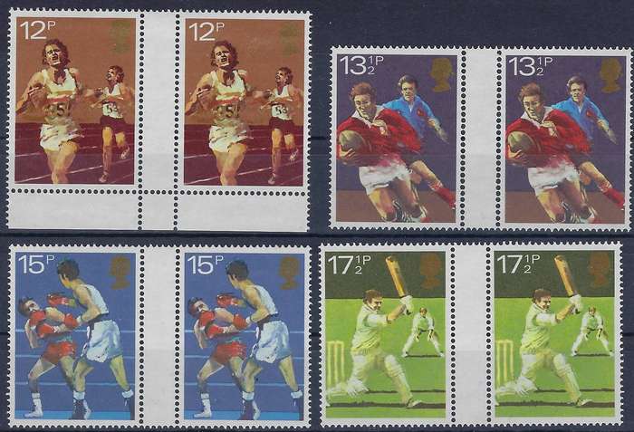 GREAT BRITAIN   198012d-17 1/2d   mmSG 1134-1137sport centenaries   CAT R  90