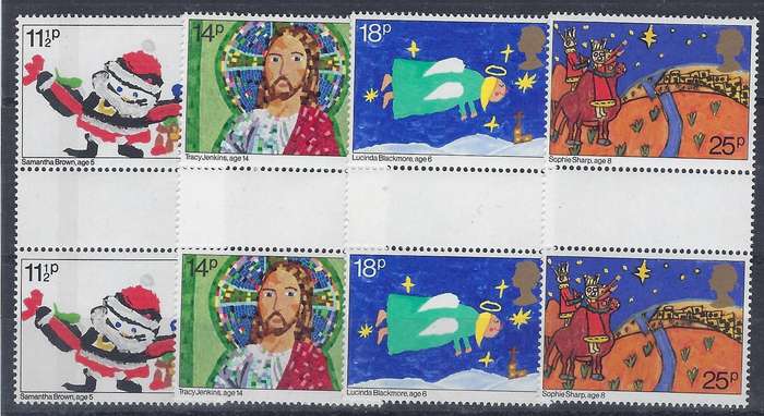 GREAT BRITAIN   19811  1 1/2d-25d   mmSG 1170-1174christmas children's pictures   CAT R 50