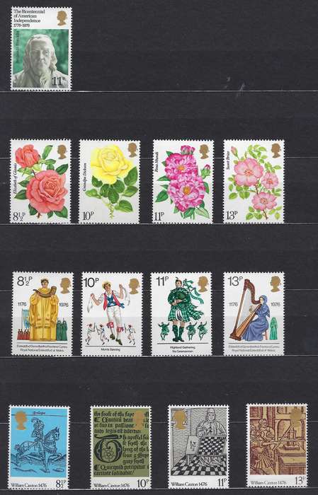 GREAT BRITAIN 1976/77 various full sets CAT R 290