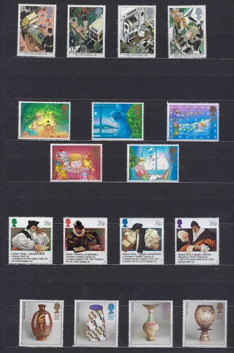 GREAT BRITAIN1987/8813d-34dmm  4 sets CAT R 360